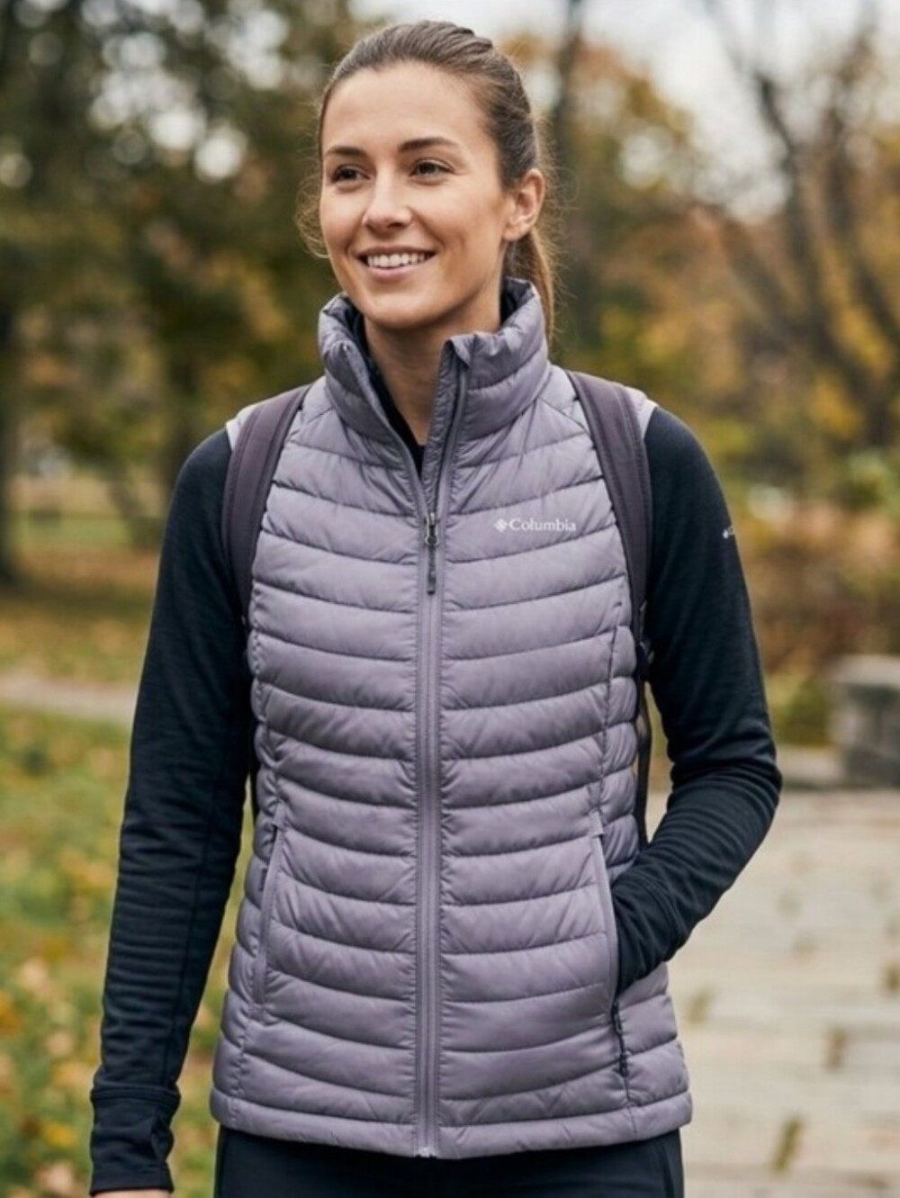 Columbia Women's Powder Lite Puffer Vest - Matte Purple Size XS